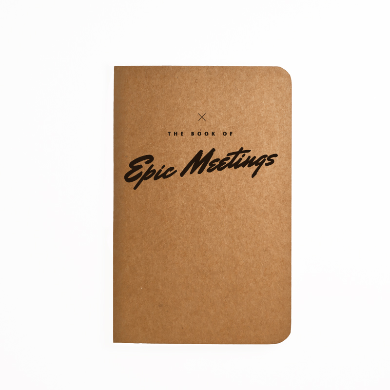 The Book Of Epic Meetings - Handmade Notebook